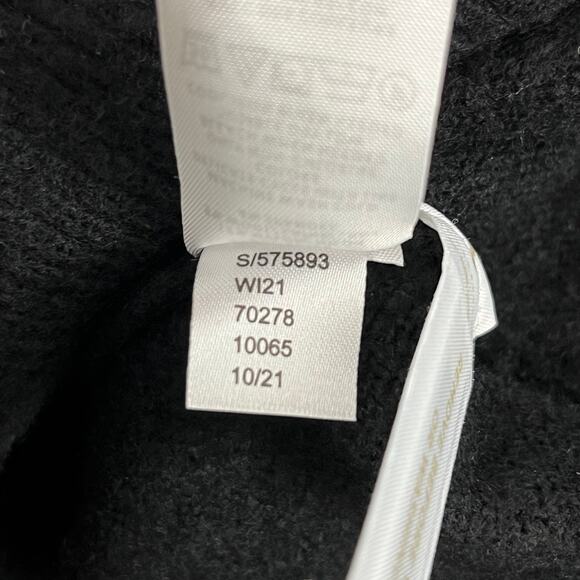 Loft Black Shimmer Silver Sequin Star V-Neck Back Long Sleeve Sweater XL - Picture 5 of 7